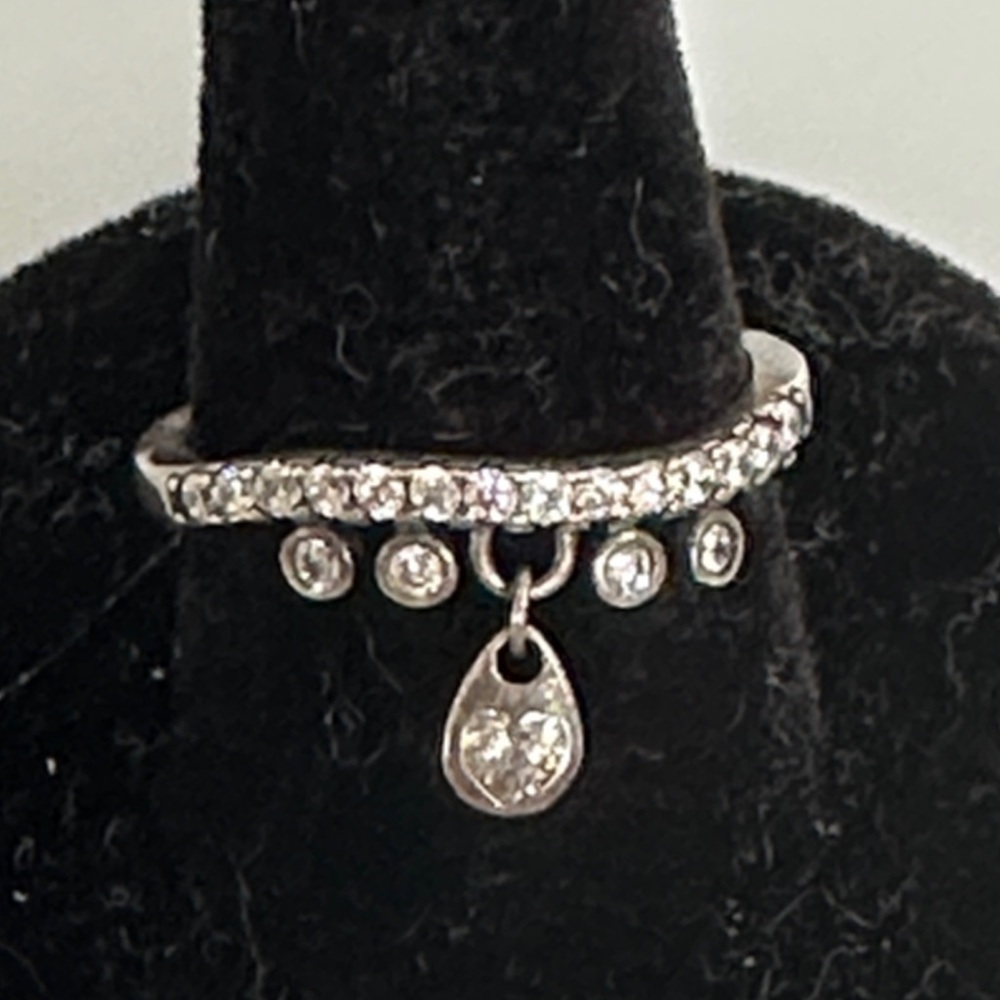 Pandora Silver Ring with Sparkling Charms